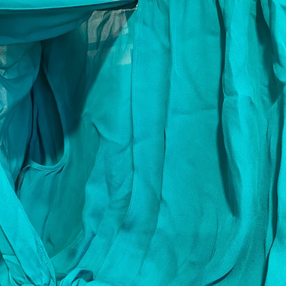 Parker Turquoise 100% Silk XS Dress NWT See Description / Photos - Picture 13 of 16